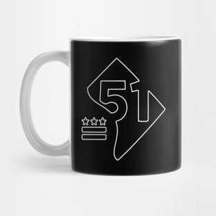 DC STATEHOOD (outline) Mug